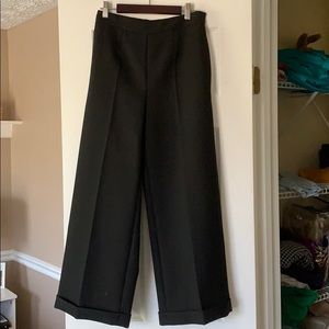 MM6 Maison Margiela black cropped wool pants